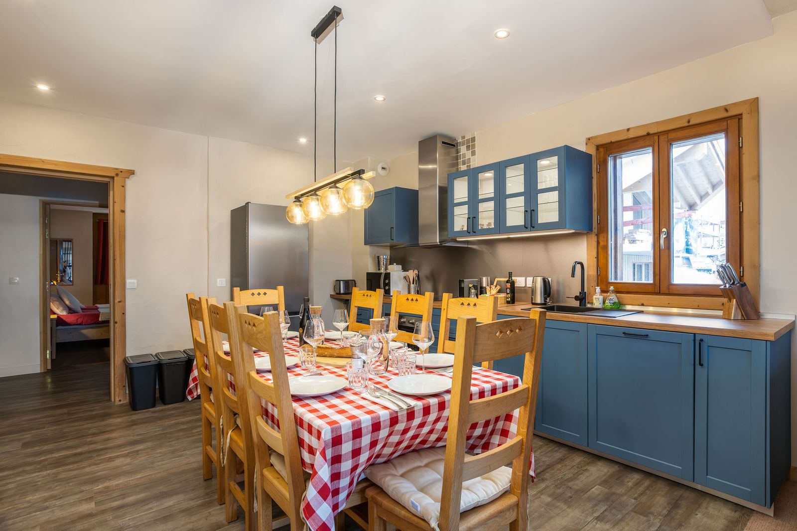 Kitchen and dining area